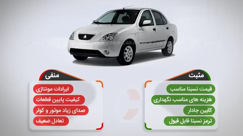 نکات مثبت و منفی تیبا - car.ir.webp