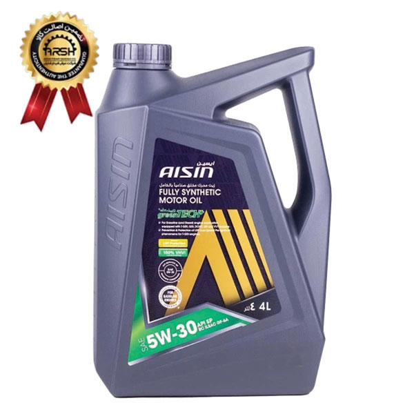 روغن موتور آیسین Aisin مدل SP حجم 4 لیتر (5W-30) ساخت کره برچسب دار_6976288a00c12.jpeg